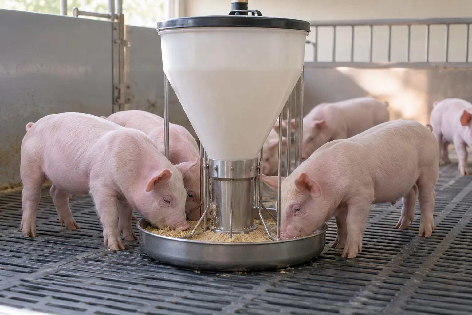 Piglet Creep Feeders for a pig farm