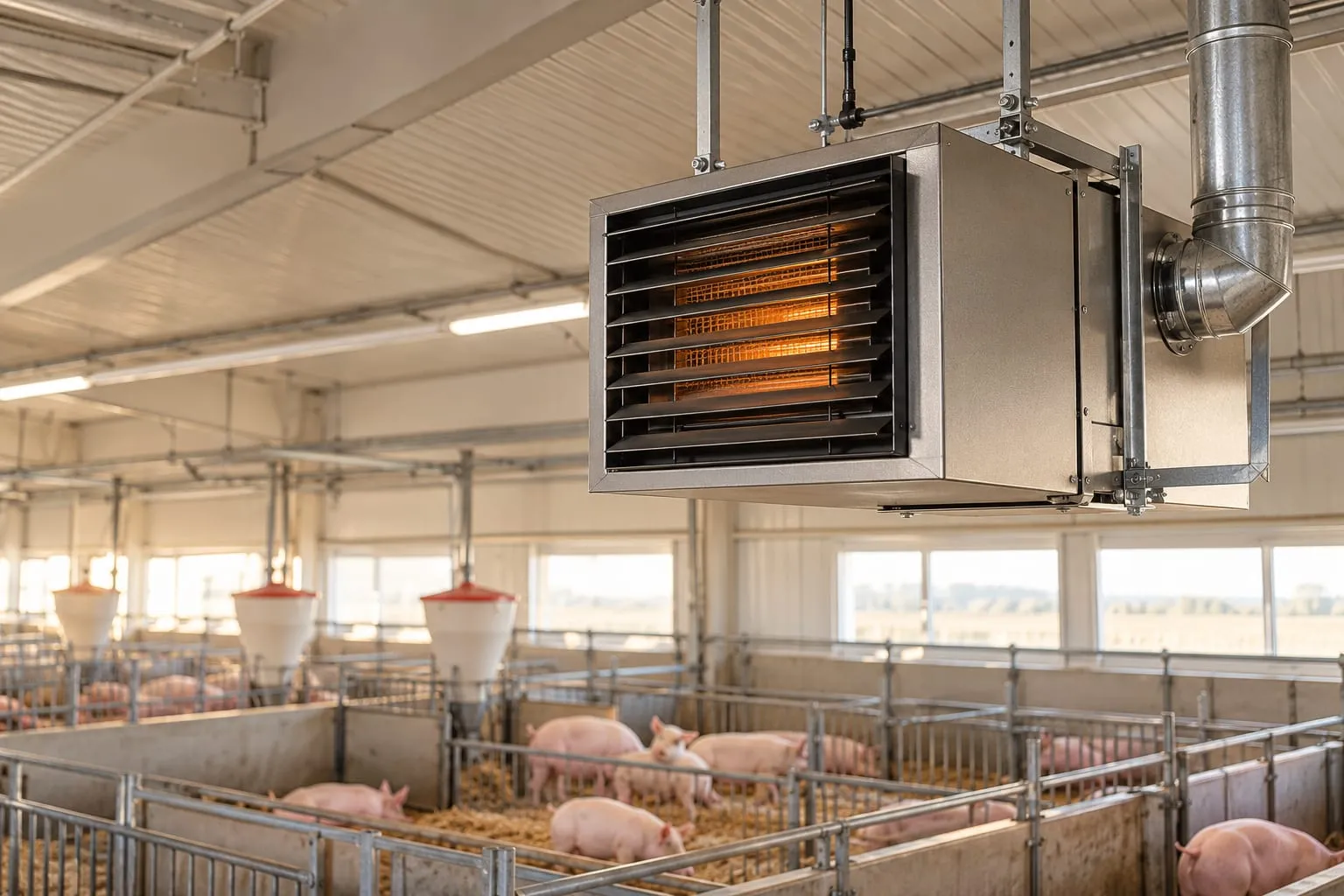 Space Heaters for a pig farm